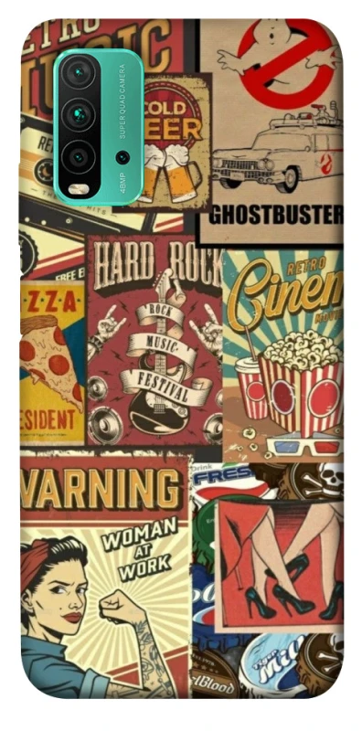 Чохол на Xiaomi Redmi Note 9 4G / Redmi 9 Power Retro collage ver.2 фото 1 з 1
