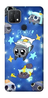 Чехол на Oppo A15s / A15 Pebble kitten stars фото 1 из 1