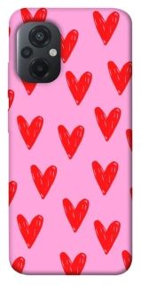 Чехол на Xiaomi Poco M5 Red hearts 2 фото 1 из 1