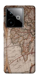 Чехол на Realme GT 7T Карта путешествий фото 1 из 1