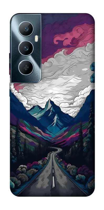 Чехол на Realme C65 4G Нарисованные горы фото 1 из 1