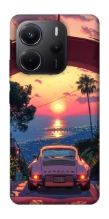 Чехол на Xiaomi Redmi Note 14 4G (Europe version) Porsche at sunset фото 1 из 1