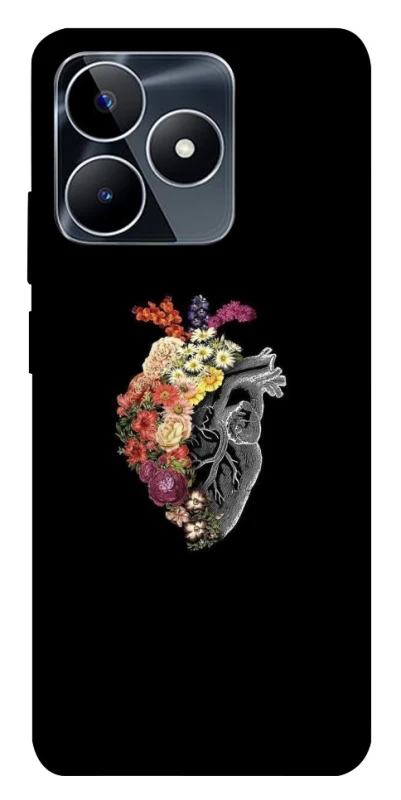 Чохол на Realme C53 Heart with flowers фото 1 з 1