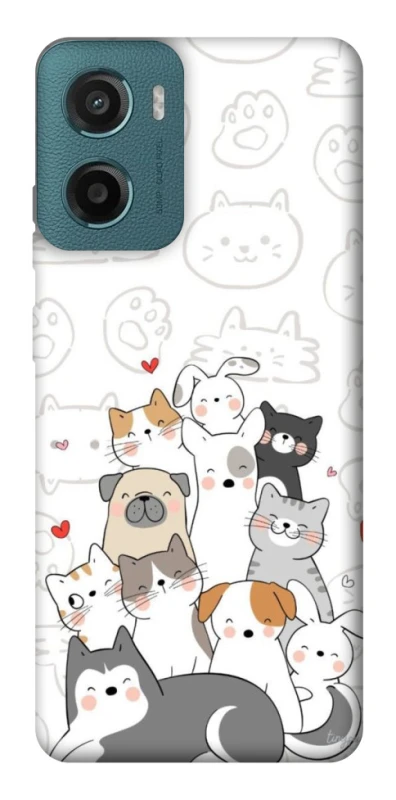 Чехол на Motorola Moto G06 Funny Pets фото 1 из 1