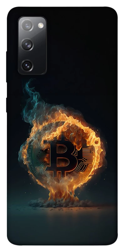 Чохол на Samsung Galaxy S20 FE Fire Bitcoin фото 1 з 1