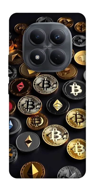 Чехол на Xiaomi Redmi Note 15 Pro 4G Many coins фото 1 из 1
