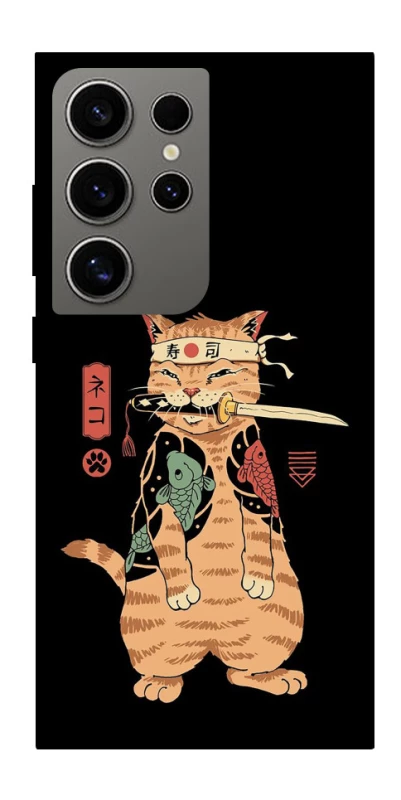Чохол на Samsung Galaxy S24 Ultra Кіт-самурай фото 1 з 1