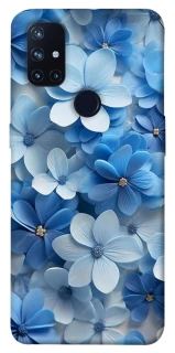Чехол на OnePlus Nord N10 5G Синие цветы фото 1 из 1