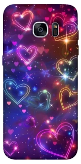 Чохол на Samsung G935F Galaxy S7 Edge Drawn hearts фото 1 з 1