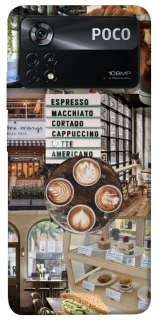 Чехол на Xiaomi Poco X4 Pro 5G Coffee collage ver.5 фото 1 из 1