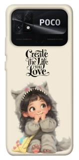 Чохол на Xiaomi Poco C40 Create the life you love фото 1 з 1