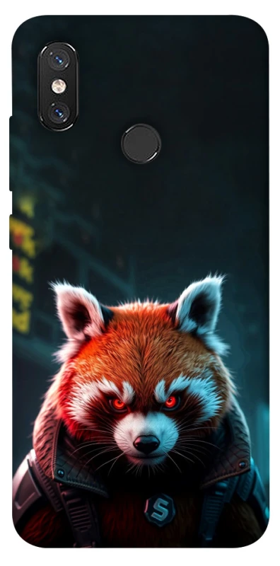 Чехол на Xiaomi Mi 8 Cyber Red Panda фото 1 из 1