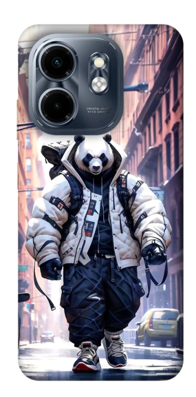 Чехол на Infinix Smart 9 4G / Hot 50i Панда курьер фото 1 из 1