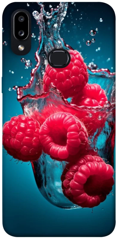 Чохол на Samsung Galaxy A10s Малинка у воді фото 1 з 1