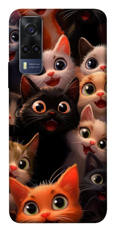 Чохол на Vivo Y53s happy cats фото 1 з 1