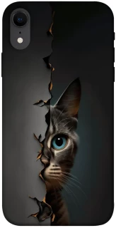 Чехол на Apple iPhone XR (6.1") Кот-подглядыватель v2 фото 1 из 1