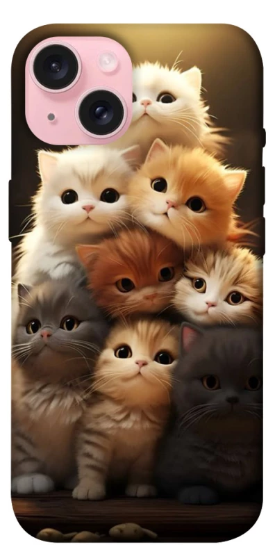 Чехол на Apple iPhone 15 (6.1") Чехол Kittie Love v2 фото 1 из 1