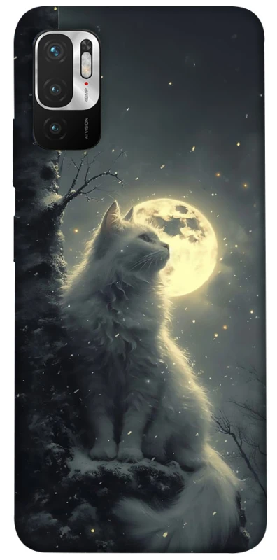 Чохол на Xiaomi Poco M3 Pro 4G / 5G Кіт під місяцем фото 1 з 1