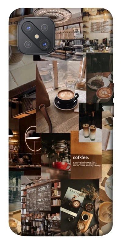 Чехол на Oppo A92s Coffee collage ver.2 фото 1 из 1