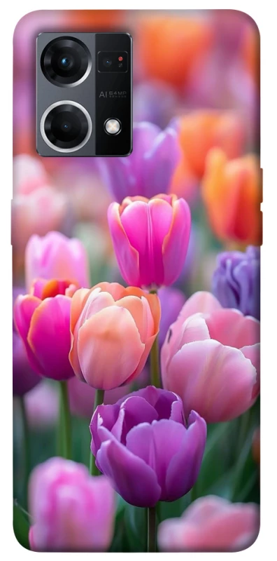 Чохол на Oppo Reno 7 4G Тюльпанове поле фото 1 з 1
