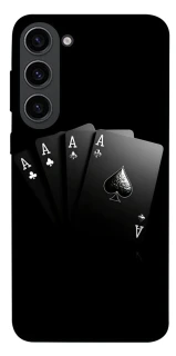 Чохол на Samsung Galaxy S23 Black Cards фото 1 з 1