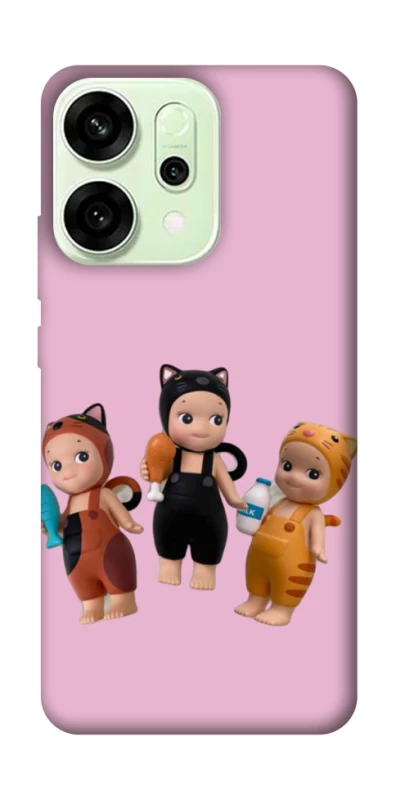 Чохол на Oppo Reno 14 Cat Cafe Trio фото 1 з 1