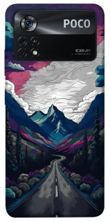 Чехол на Xiaomi Poco X4 Pro 5G Нарисованные горы фото 1 из 1