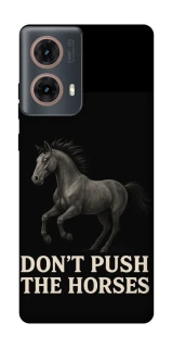 Чехол на Motorola Moto G85 Don't push the horses фото 1 из 1