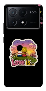 Чехол на Xiaomi Poco X6 Love is ver.5 фото 1 из 1