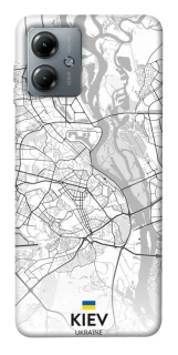 Чохол на Motorola Moto G14 Kiev white map фото 1 з 1