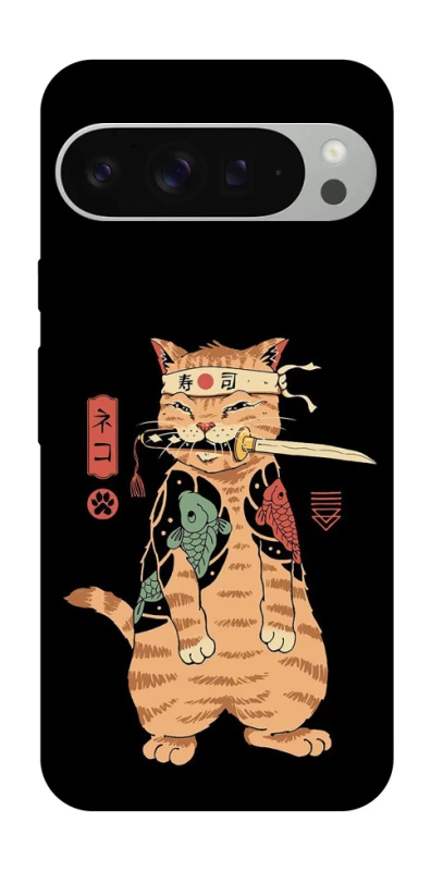 Чохол на Google Pixel 9 Pro XL Кіт-самурай фото 1 з 1