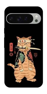 Чохол на Google Pixel 9 Pro XL Кіт-самурай фото 1 з 1