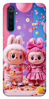 Чехол на Realme 6 Pro Labubu twins ver.2 фото 1 из 1