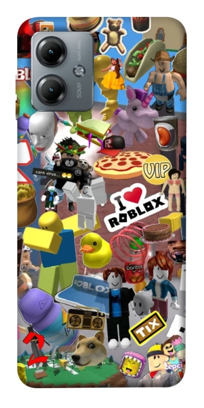 Чохол на Motorola Moto G14 Roblox collage ver.5 фото 1 з 1