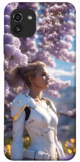 Чехол на Samsung Galaxy A03 Cyber space girl ver.1 фото 1 из 1