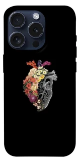 Чохол на Apple iPhone 15 Pro (6.1") Heart with flowers фото 1 з 1