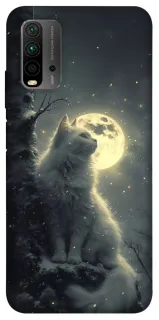 Чохол на Xiaomi Redmi 9T Кіт під місяцем фото 1 з 1