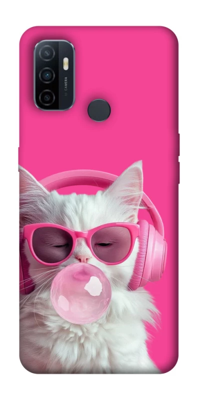 Чохол на Oppo A53 / A32 / A33 Pink kitty фото 1 Чохол на Oppo A53 / A32 / A33 Pink kitty фото 1 з 1