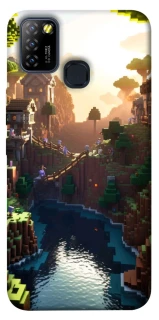 Чохол на Infinix Hot 10 Lite Minecraft sunset фото 1 з 1