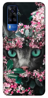 Чехол на Vivo Y51a Кот в цветах фото 1 из 1