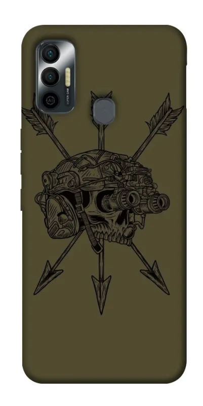 Чехол на TECNO Spark 7 Mil skull фото 1 из 1