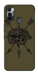 Чохол на TECNO Spark 7 Mil skull фото 1 з 1