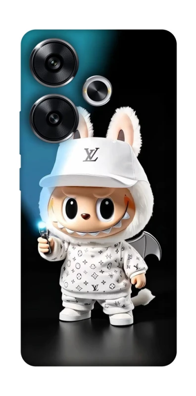 Чохол на Xiaomi Poco F6 Labubu with flashlight ver.1 фото 1 з 1