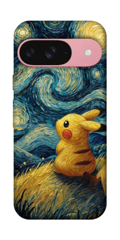 Чохол на Google Pixel 9 Pikachu and Van Gogh фото 1 з 1