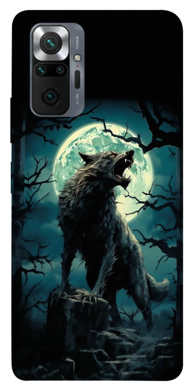 Чохол на Xiaomi Redmi Note 10 Pro Вовк під місяцем фото 1 з 1