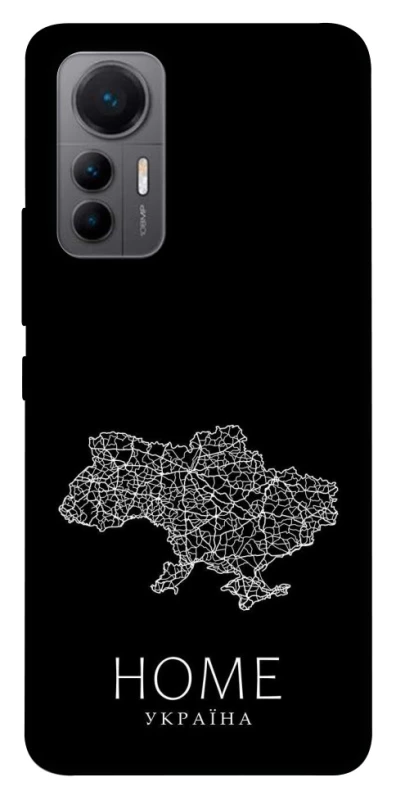 Чохол на Xiaomi 12 Lite Ukraine black map фото 1 з 1