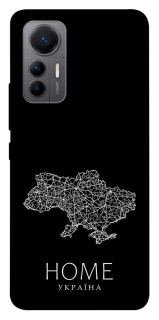 Чохол на Xiaomi 12 Lite Ukraine black map фото 1 з 1
