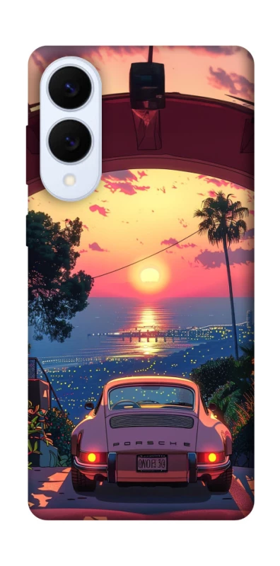 Чехол на Samsung Galaxy S25 Edge Porsche at sunset фото 1 из 1