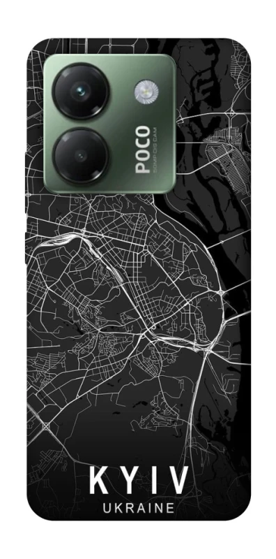 Чохол на Xiaomi Poco M7 pro 5G Kyiv map фото 1 з 1