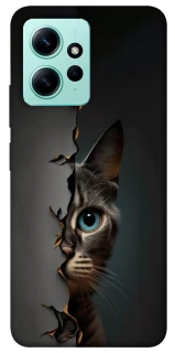 Чехол на Xiaomi Redmi Note 12 4G Кот-подглядыватель v2 фото 1 из 1